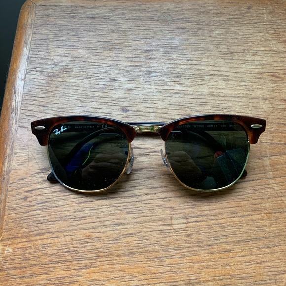 Ray-Ban Accessories - Club Master Classic Tortoise, Green Non-Polarized